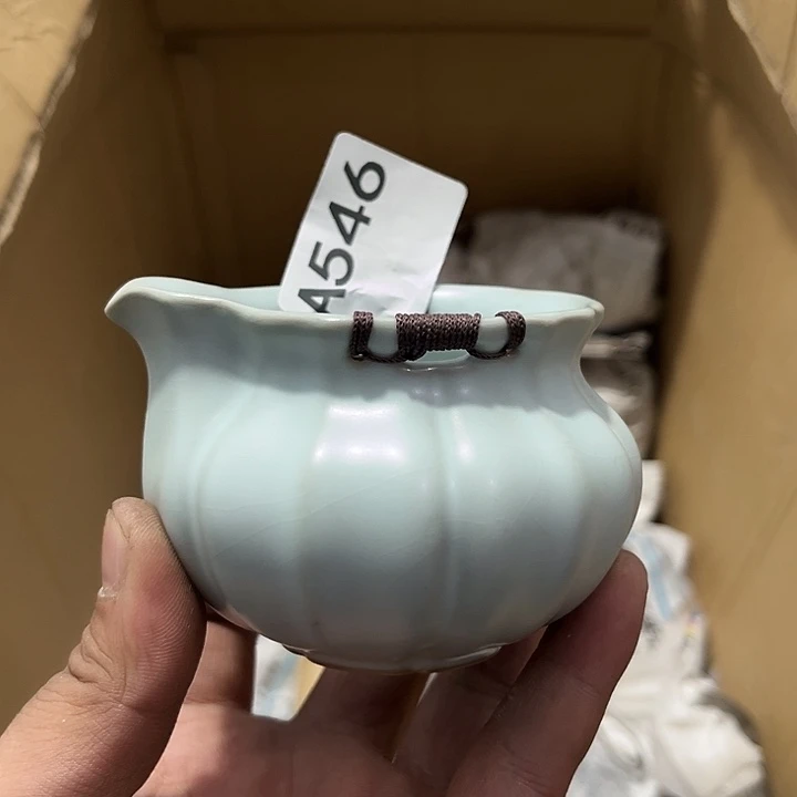 瓷片茶摆件工艺品摆件666