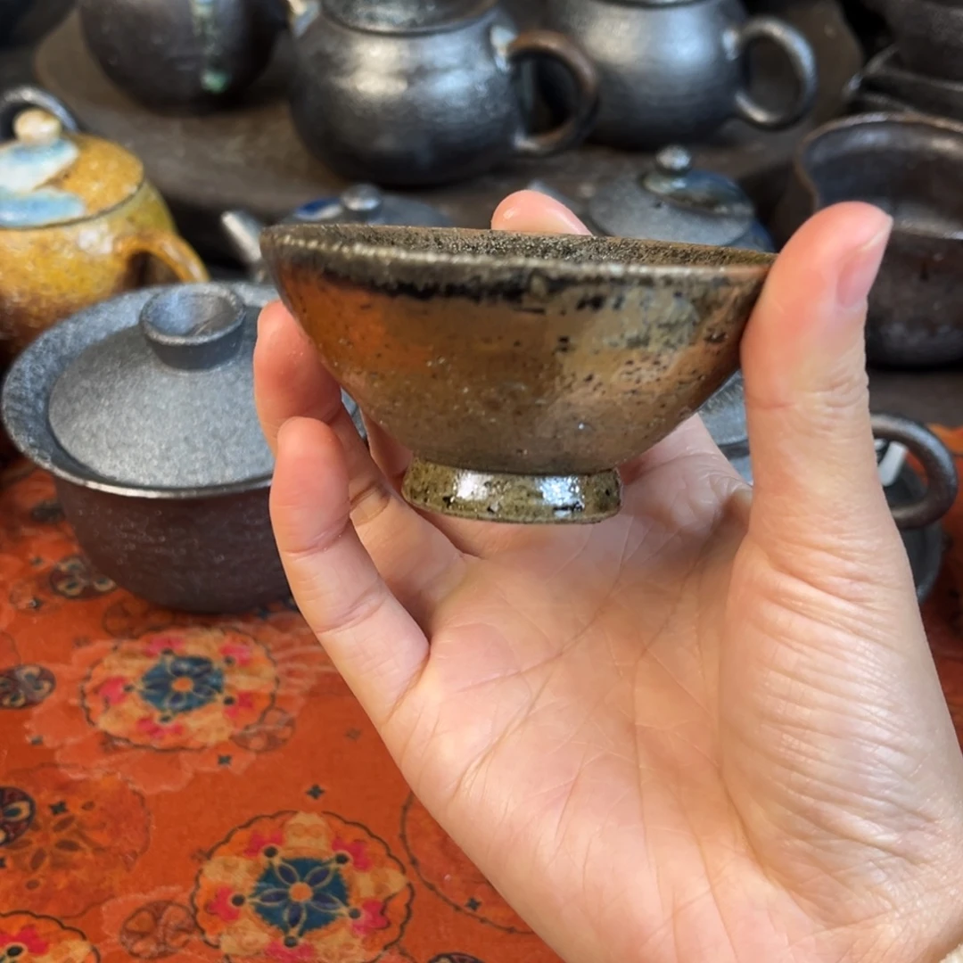 初***心柴烧茶器柴烧茶器