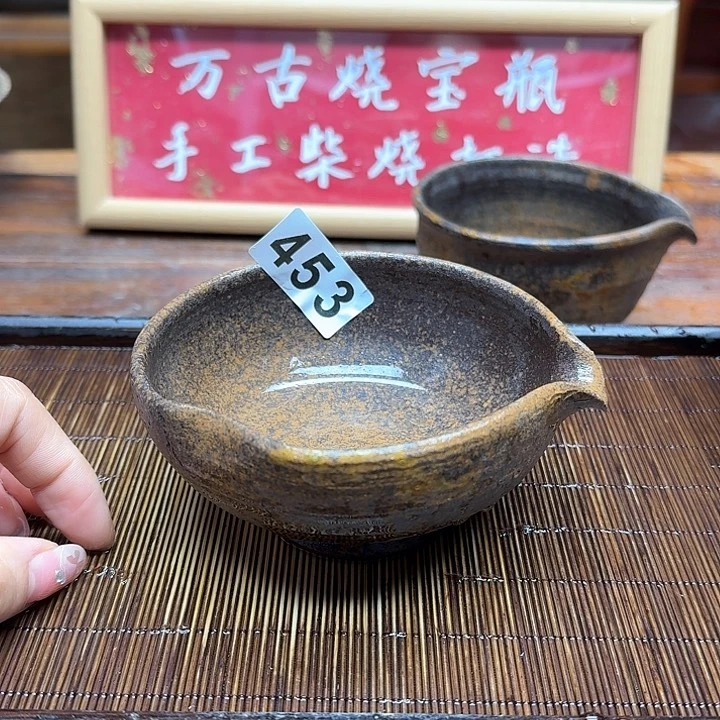 纯手工制作粗陶茶具