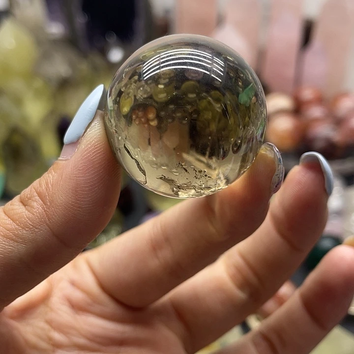 水晶珠宝半成品未镶嵌20茶水晶球