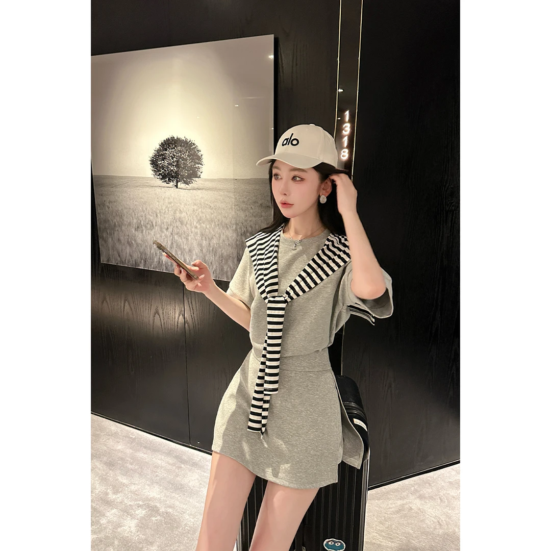 清-毛妮【出街穿搭】休闲风a字短裤裙女夏季包臀裙L1855
