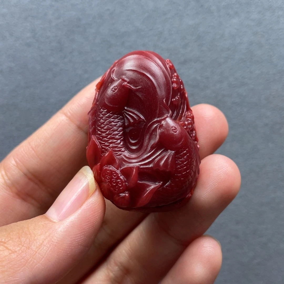 未镶嵌配饰南红玛瑙连连有鱼