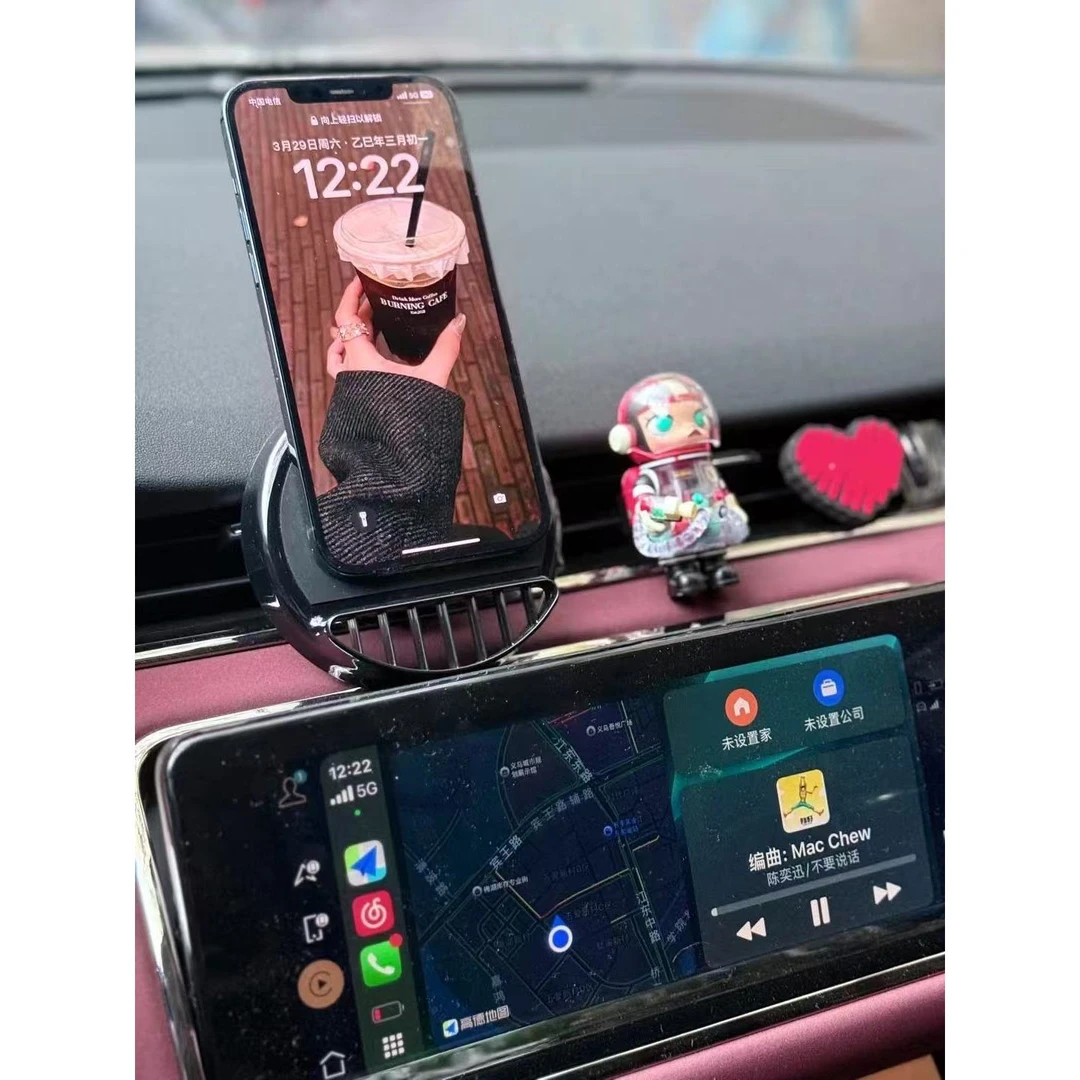 磁铁安装通风口360°可旋转手机支架cl