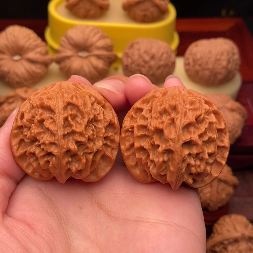 把件文玩核桃精品老树苹果园40
