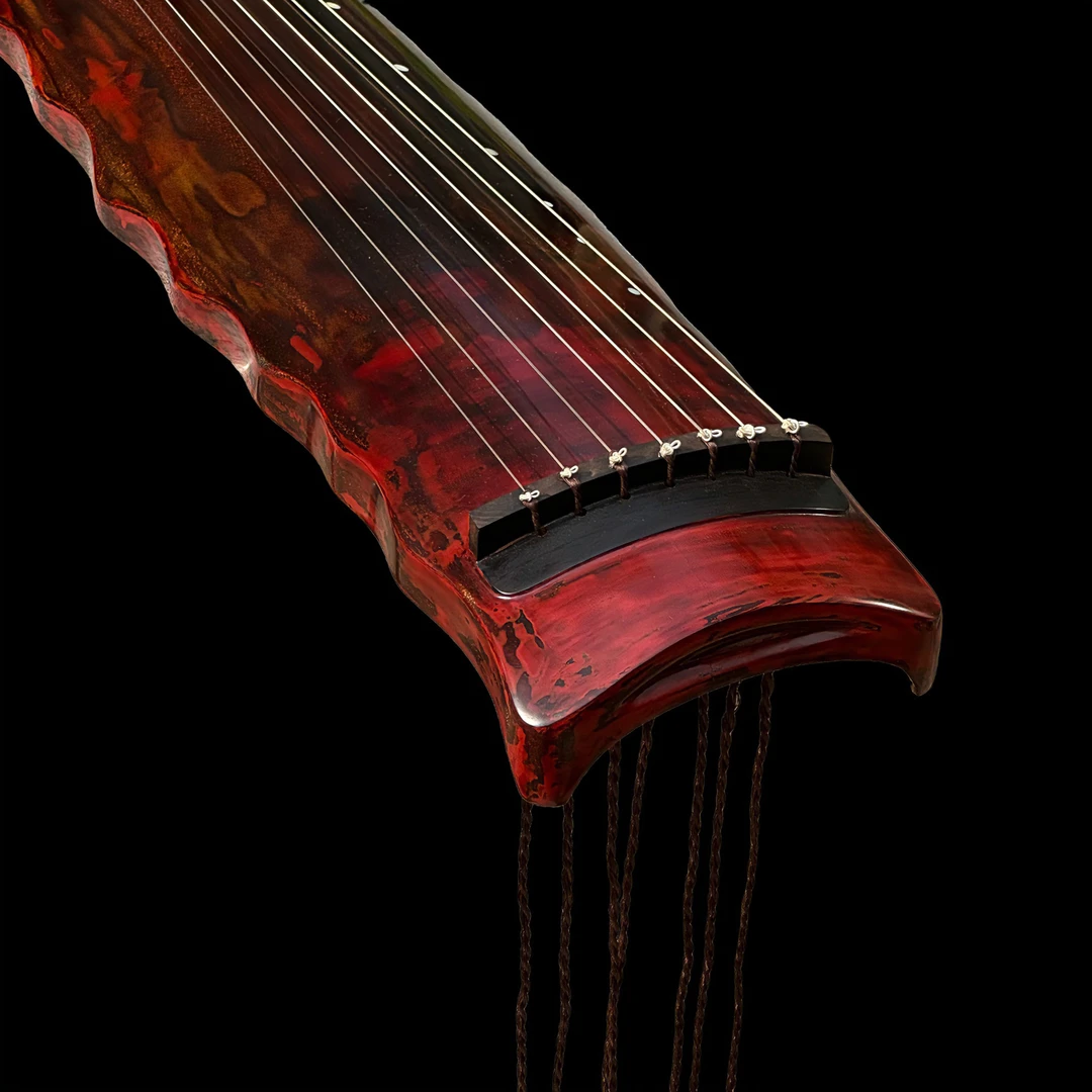 14老杉木纯生漆落霞式古琴