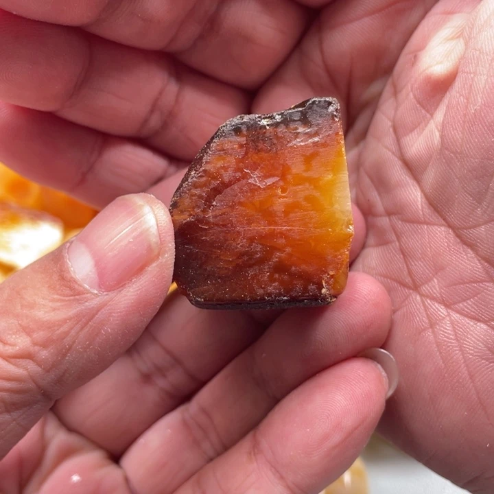 定制琥珀未镶嵌丰*虾琥珀蜜蜡原石定制