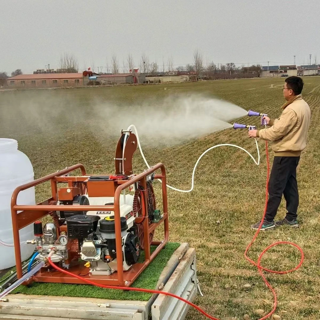 新款遥控启动汽油打药机（60泵免黄油款）