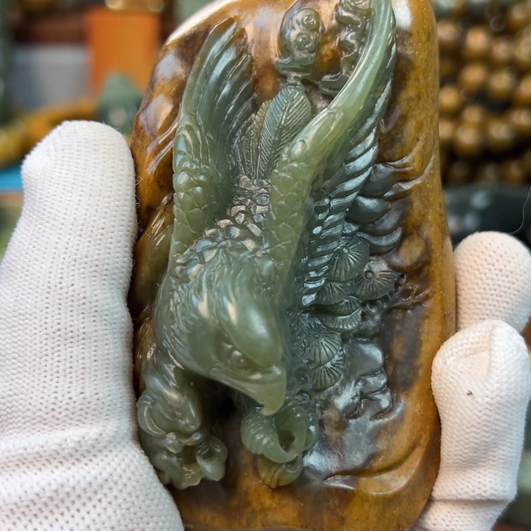 岫岩河磨玉（透闪石质玉）未镶嵌把件