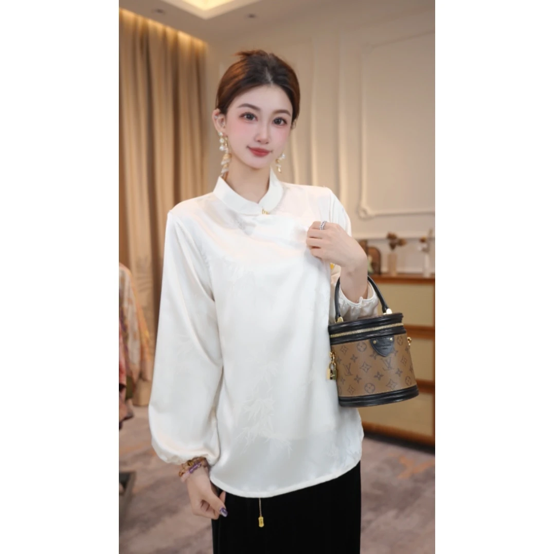 国风新中式女装气质内搭衬衣 ND24011