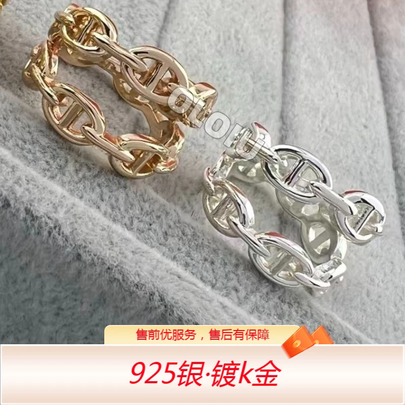 925银戒指 合金戒指 简约 经典 马戒指