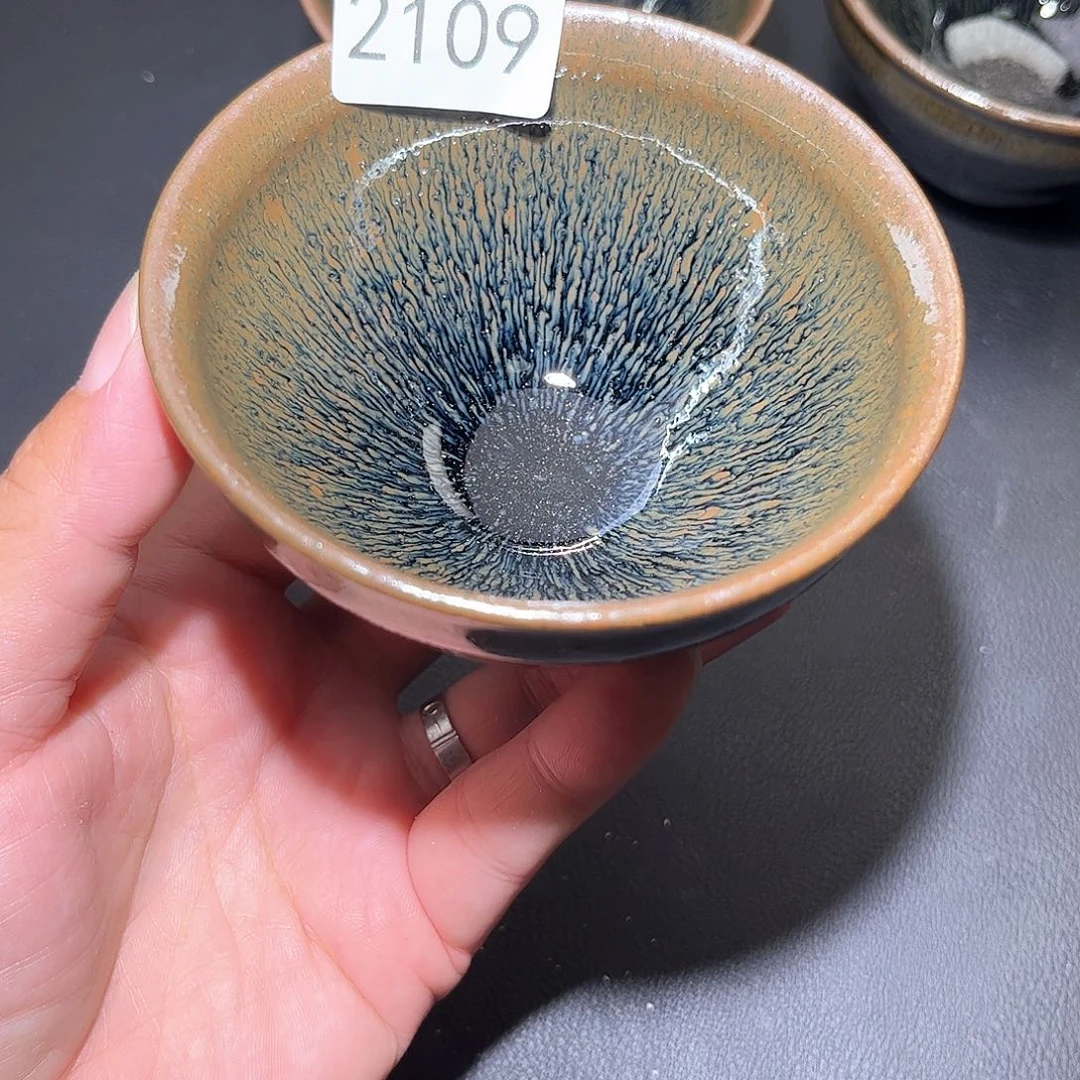风***滴茶盏柴烧建盏2109