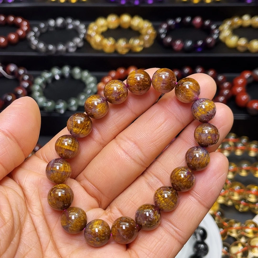 未镶嵌手链水晶极光紫钛