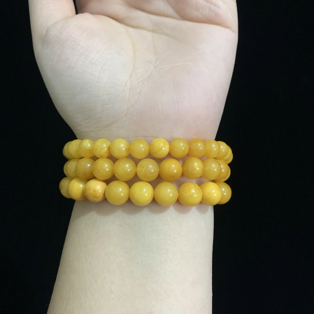 天然老蜡蜜蜡手串K27多样性发其一