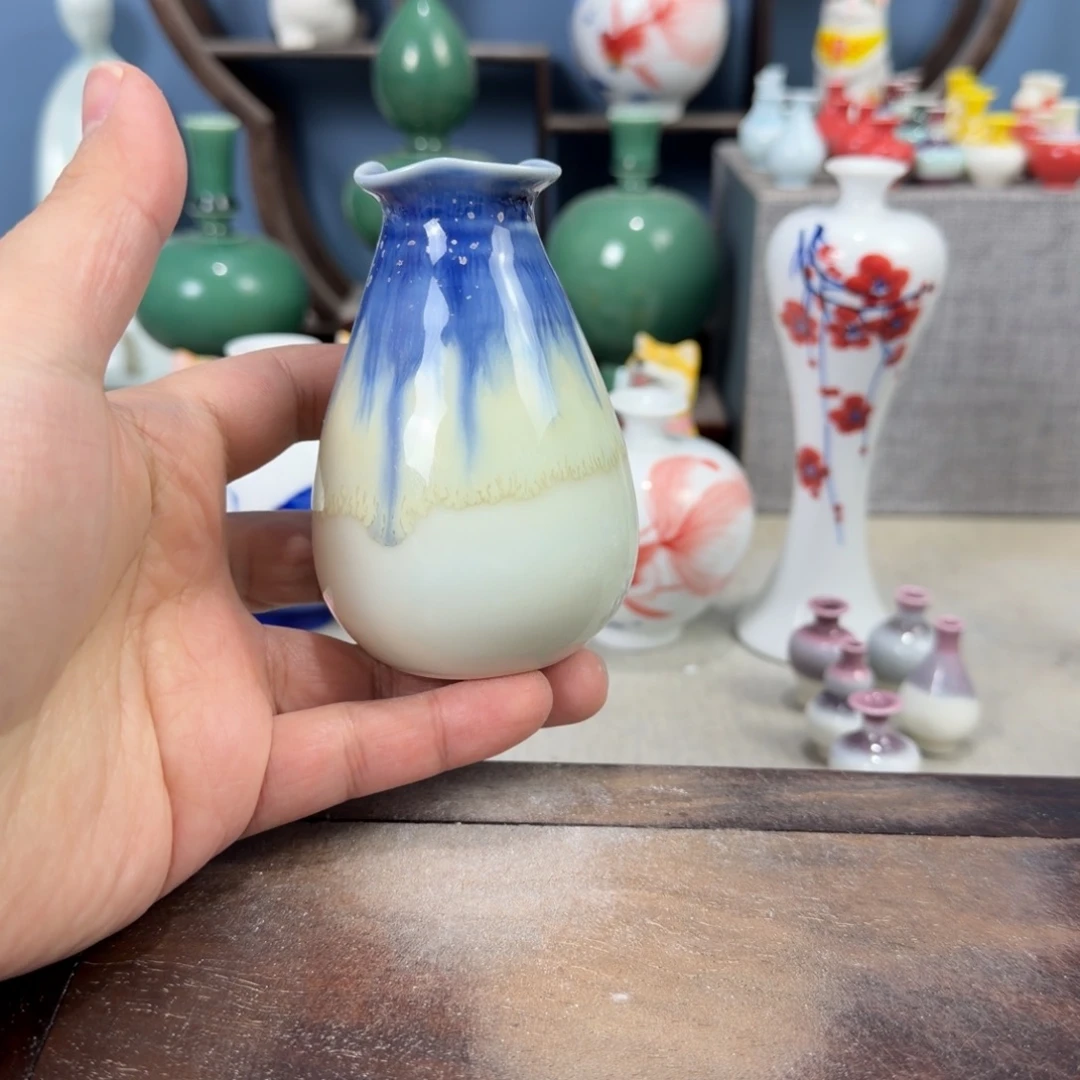 陶瓷手工小花器摆件