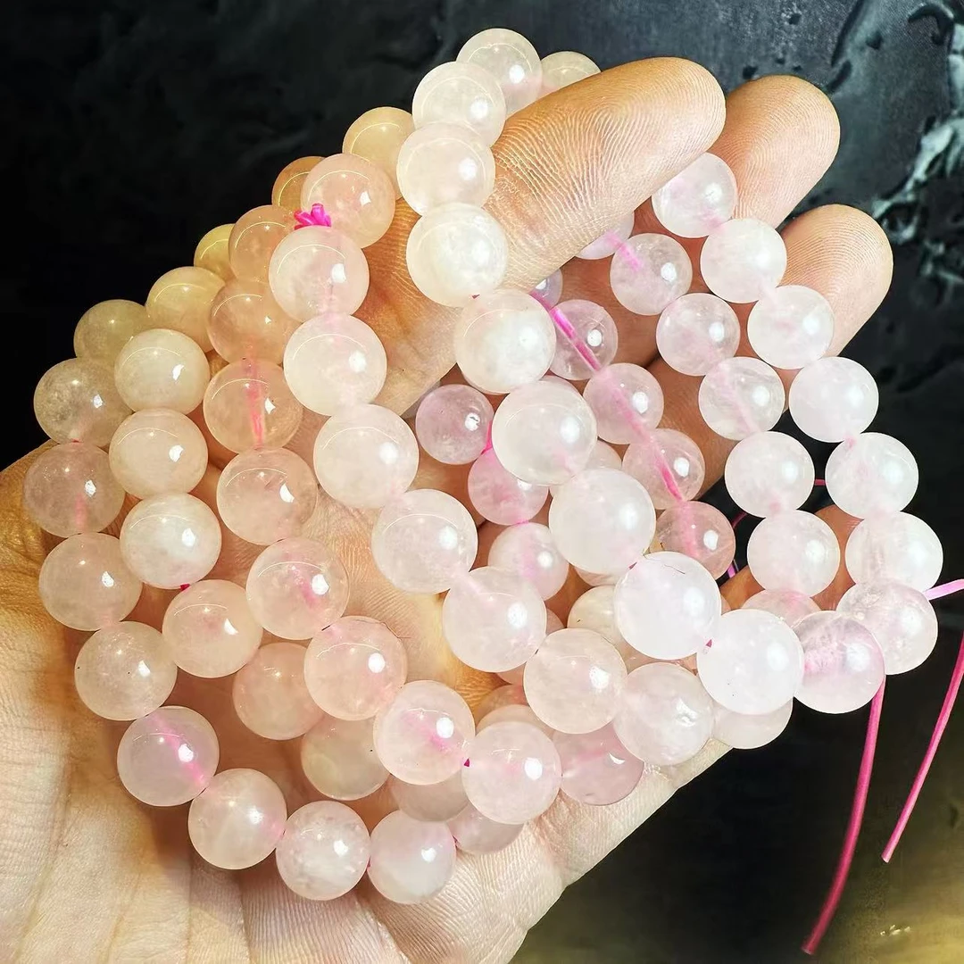 非金属玻璃吊坠 YS573 粉色玻璃圆球单圈SC