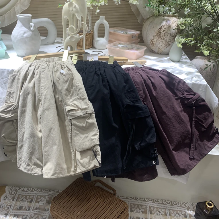 M3-3。908110秋款新款工装九分裤休闲舒适适合男女童