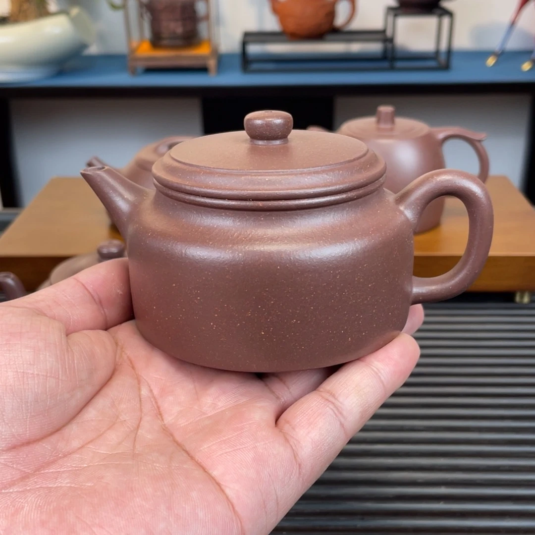 紫砂茶壶底槽青德钟200cc