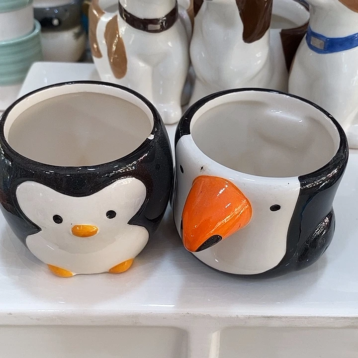 摆件陶盆有孔 瑕疵介意勿拍