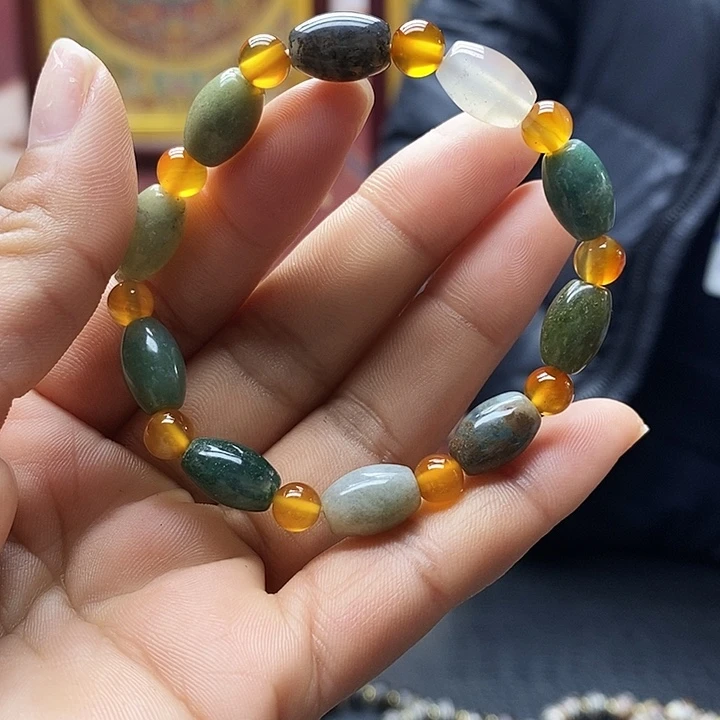 玛瑙/玉髓合金颈饰