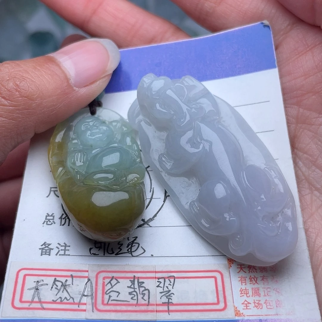 翡翠未镶嵌颈饰肖****头吊坠