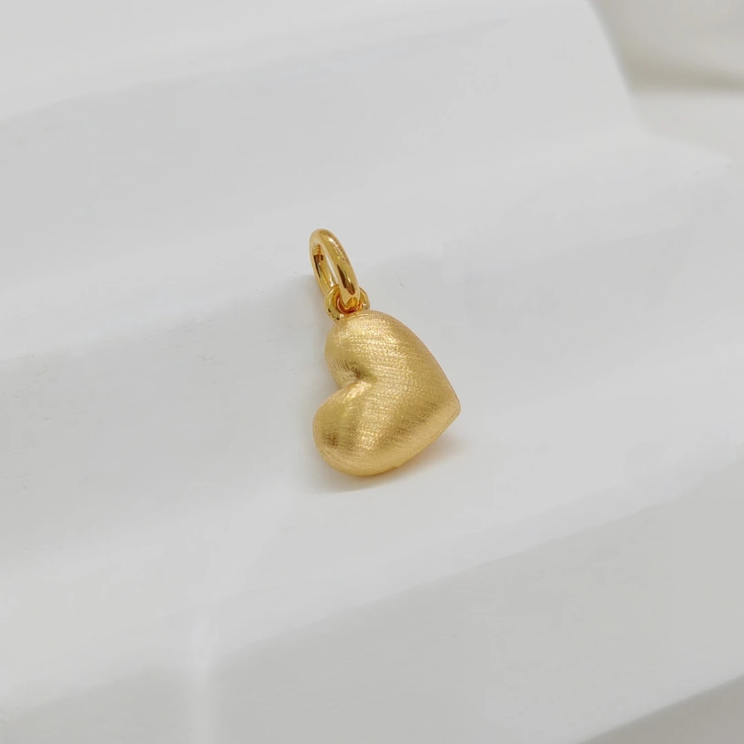 【东哥已谈】18K 拉丝小爱心吊坠-3511048