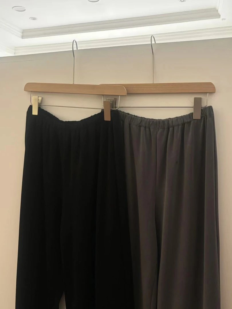 薄溜好穿铜氨丝休闲裤