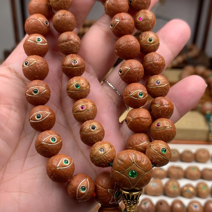新***爷凤眼菩提吊坠手串