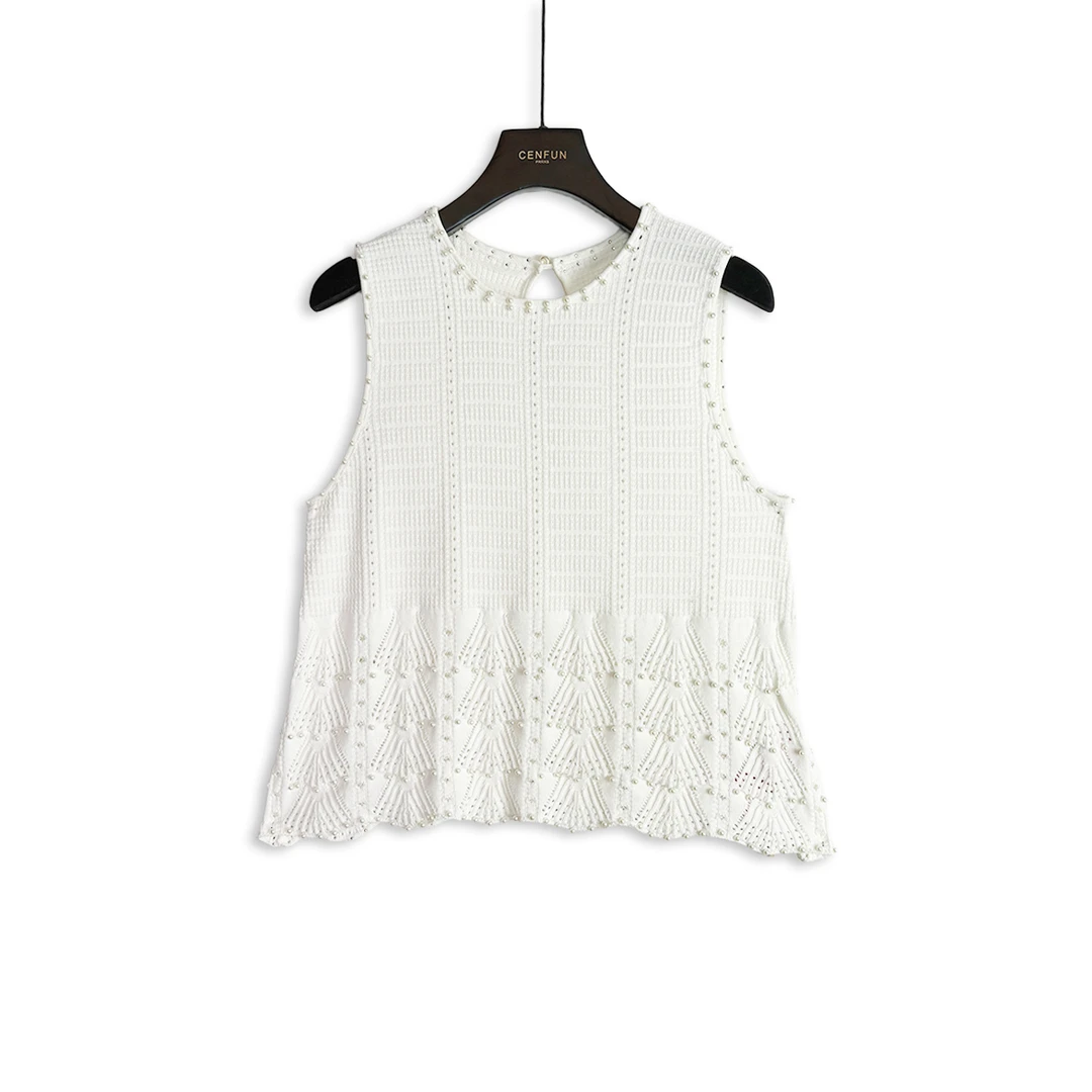 【CENFUN】2025夏季设计甜美风无袖背心A200112