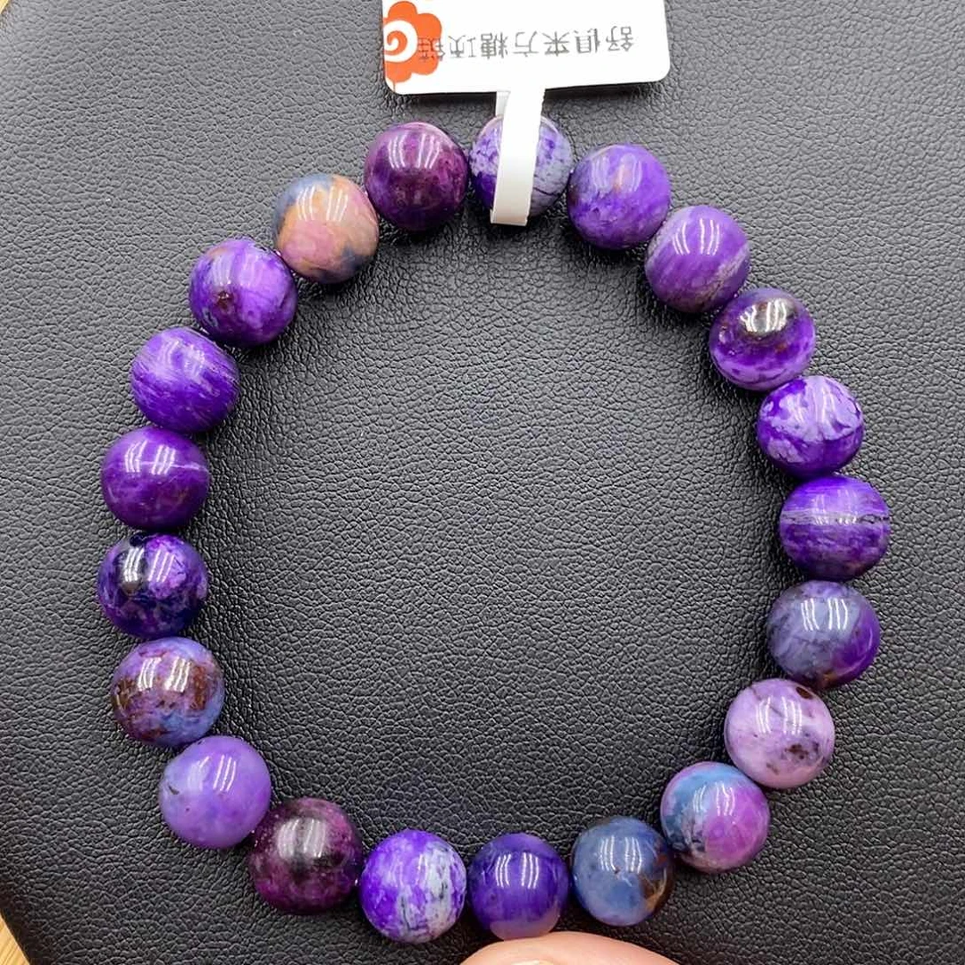 苏纪石（舒俱来）未镶嵌手串苏纪石皇家紫圆珠单圈