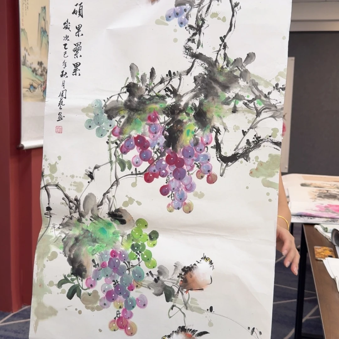 国画国画作品山水花鸟