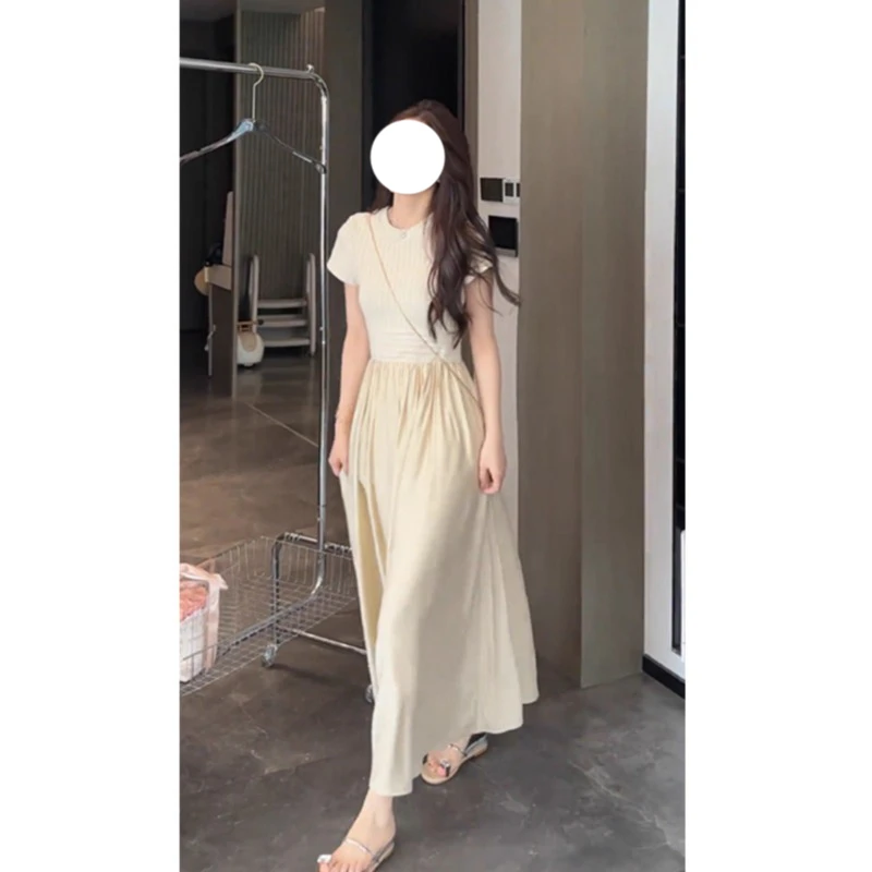 时尚修身显瘦连衣裙女装2025夏季新款小个子气质高端精致温柔裙子