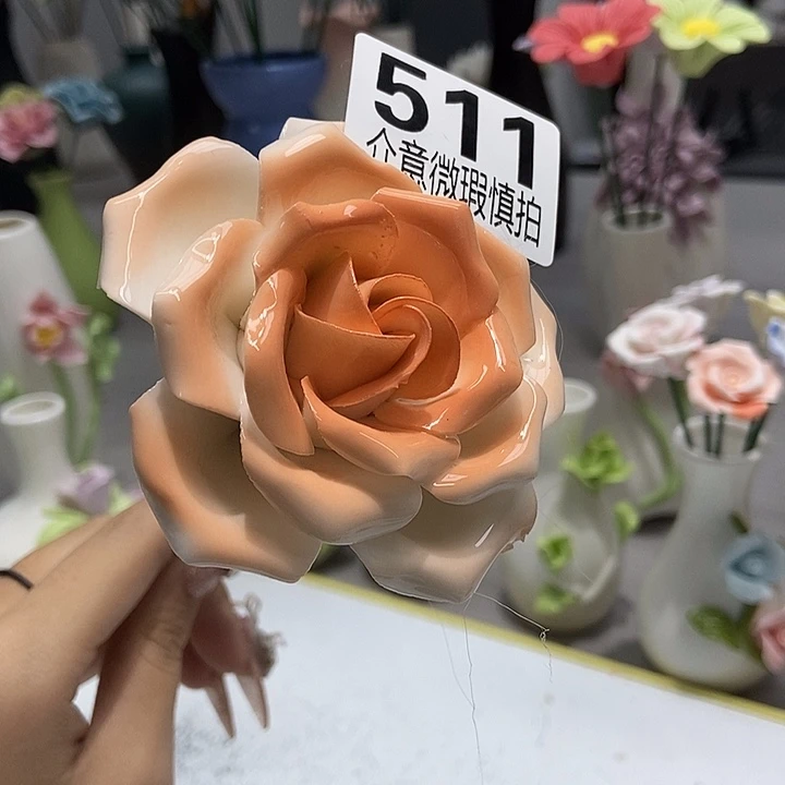 陶瓷纯手工捏花设计