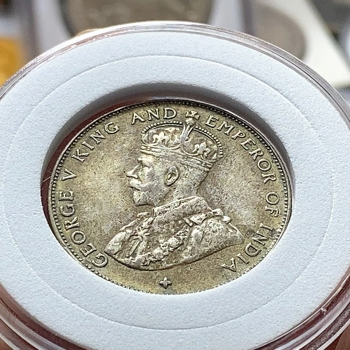 银Ag900英属海峡50分银币挑品相放漏发货