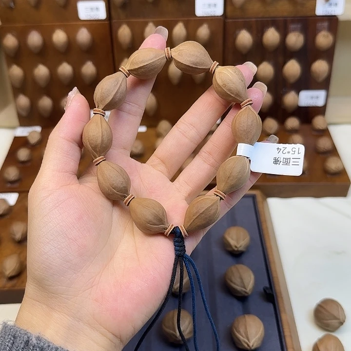 都***别手串/手链橄榄核梅林铁核三面佛15.24