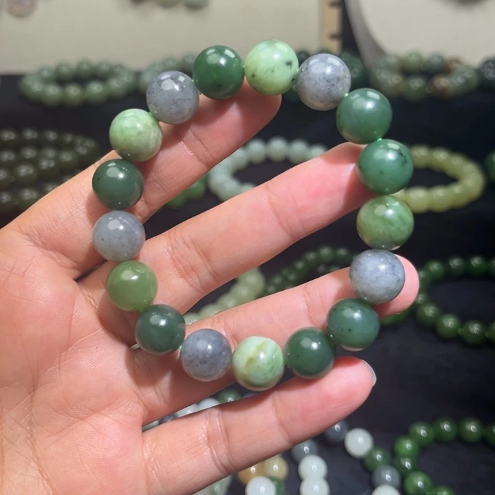 和田玉未镶嵌手链卡12