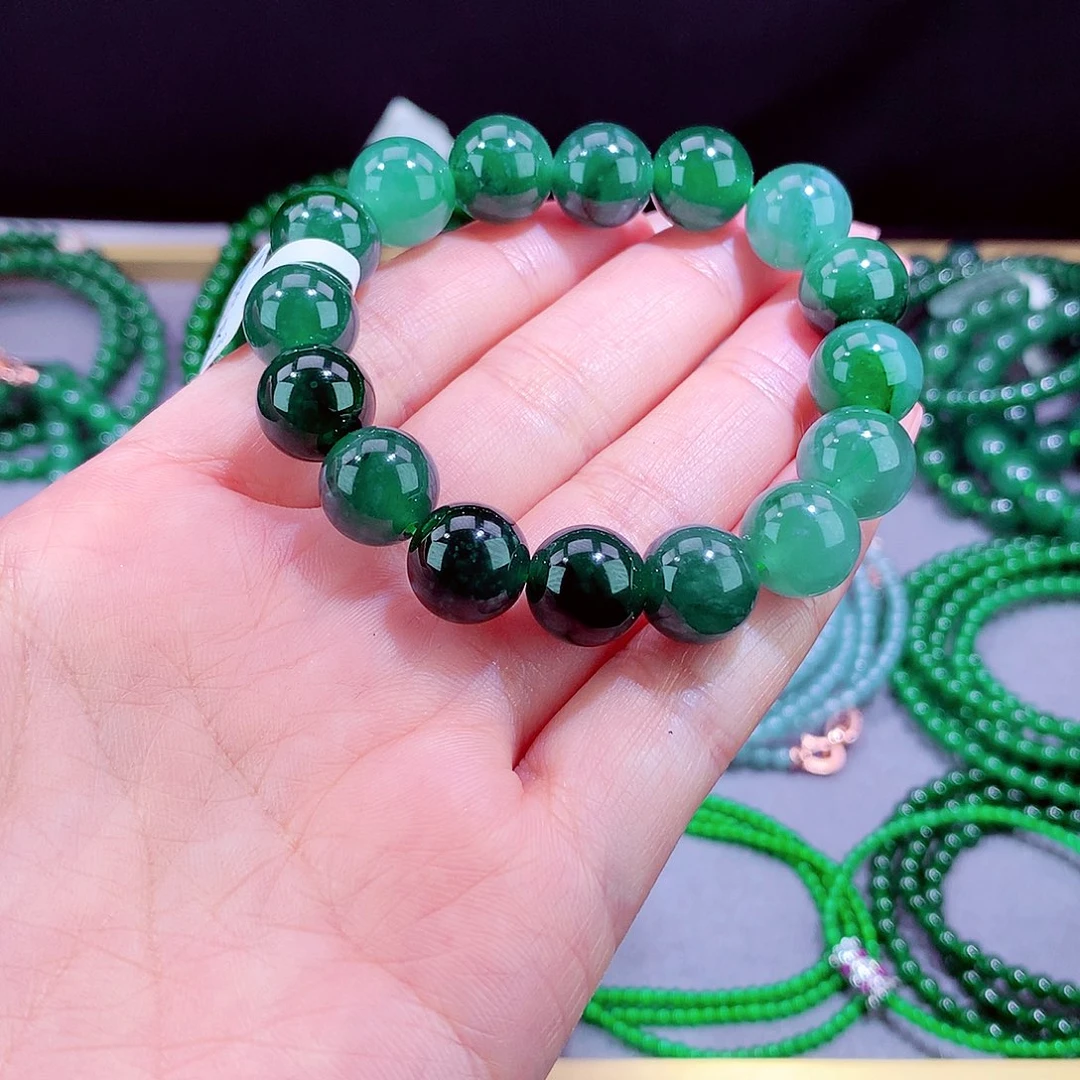 翡翠未镶嵌毛衣链