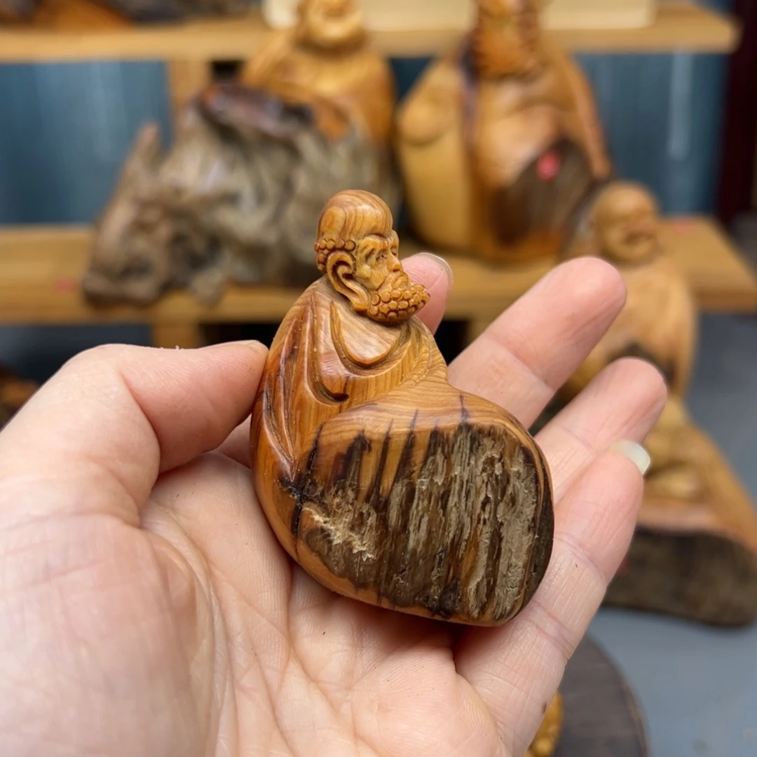 本***静木崖柏木摆件手把件，