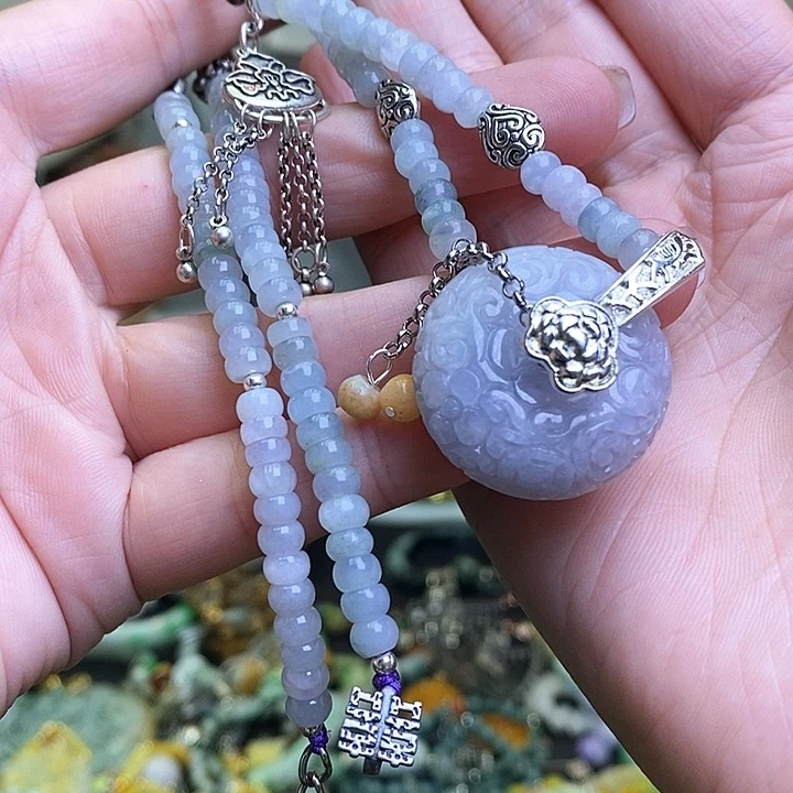 萌***蜜翡翠未镶嵌颈饰299