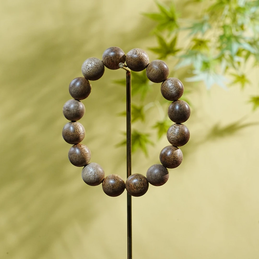 "马来西亚老料单圈沉香手串1.3cm 10.25g T251008043 A"