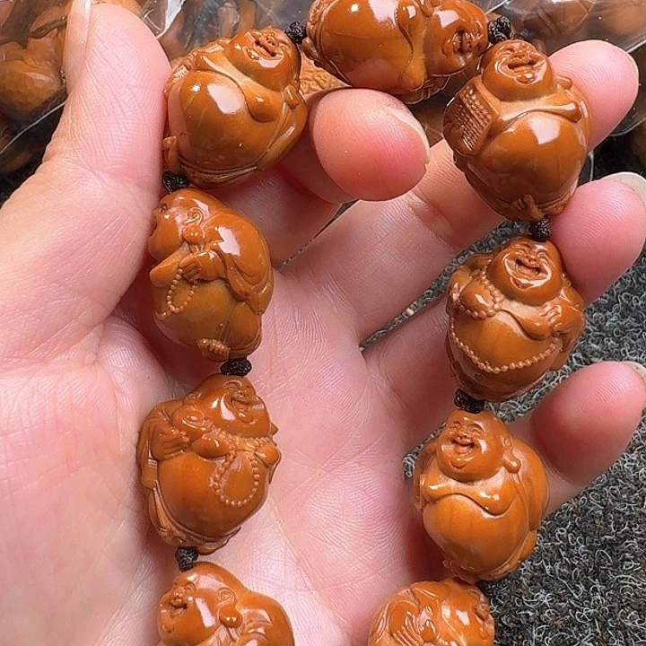 吊坠橄榄核橄榄八宝弥勒