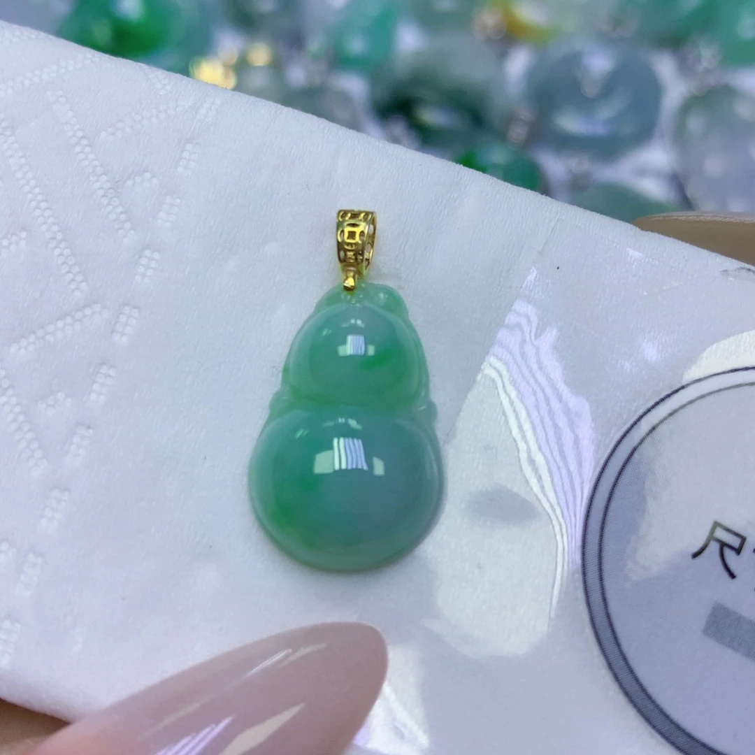 翡翠未镶嵌颈饰天然缅甸翡翠a货百元以上9元证书费自理