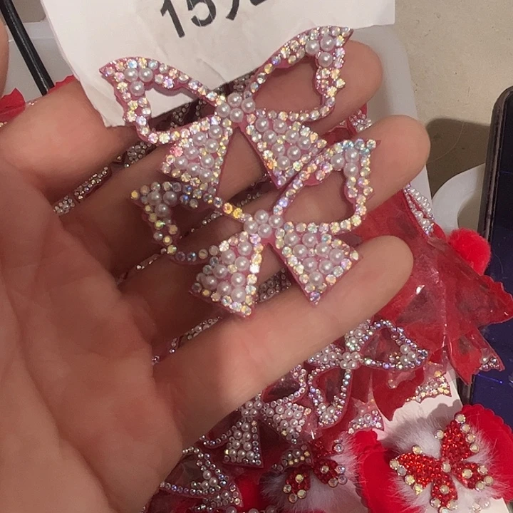 非金属蝴蝶结30个红色