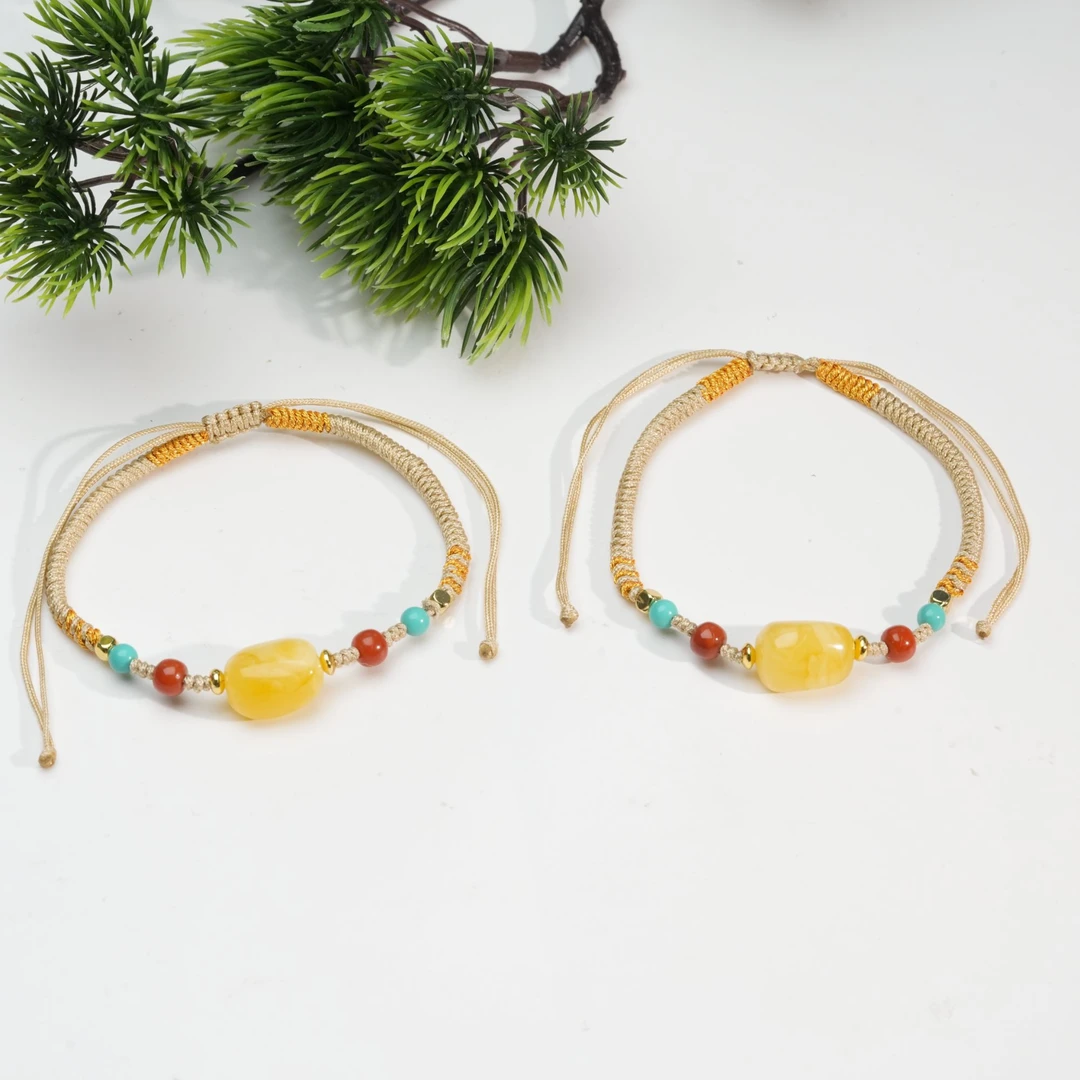 【小北珠宝】蜜蜡DIY手绳【多样性发一件】12-BH03X1133