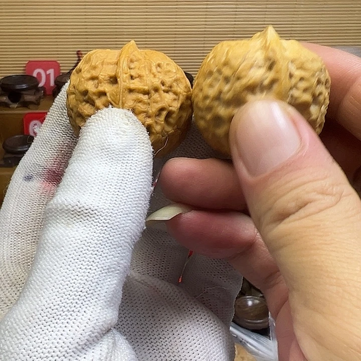 文玩核桃把件七星元宝