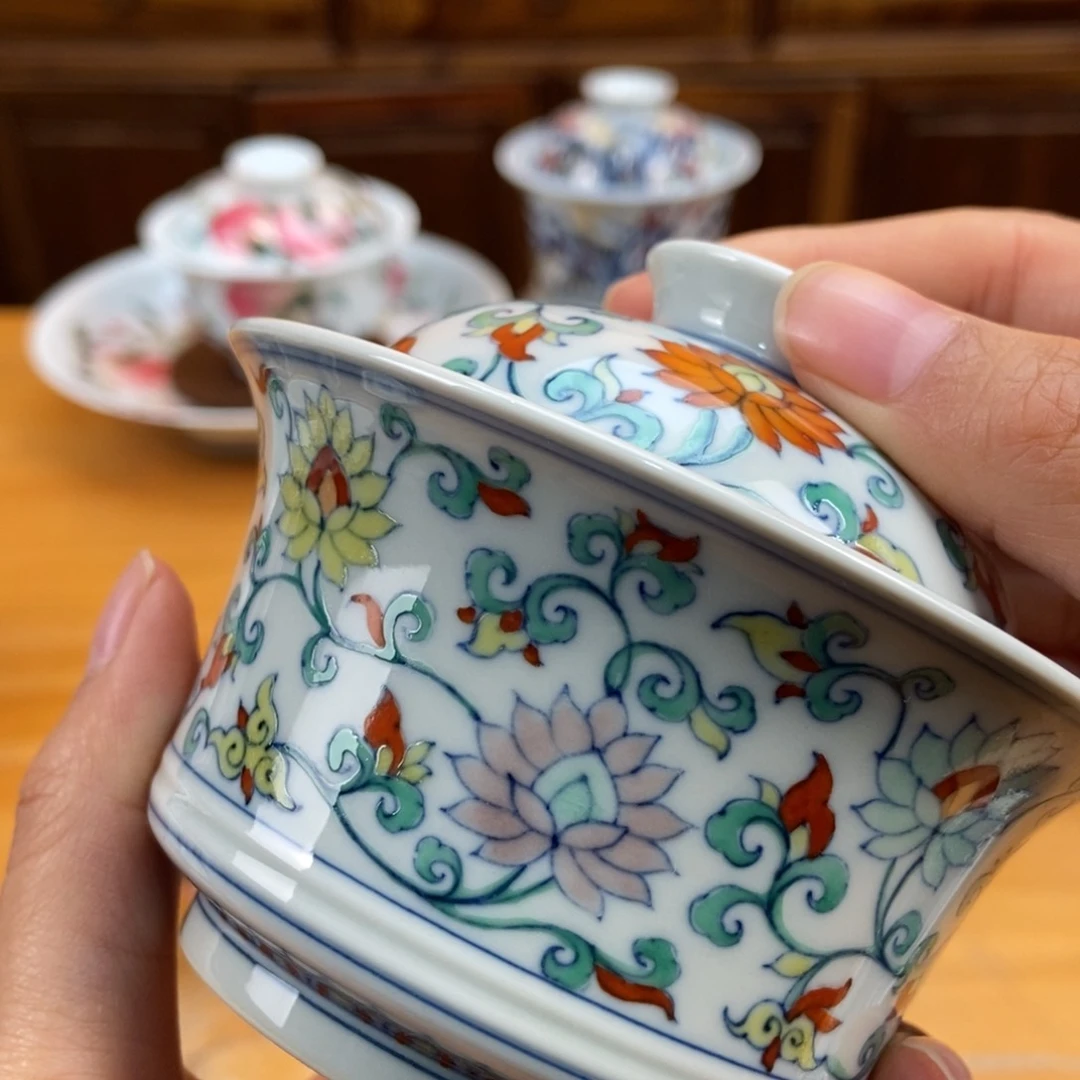 手绘现代茶具非古董