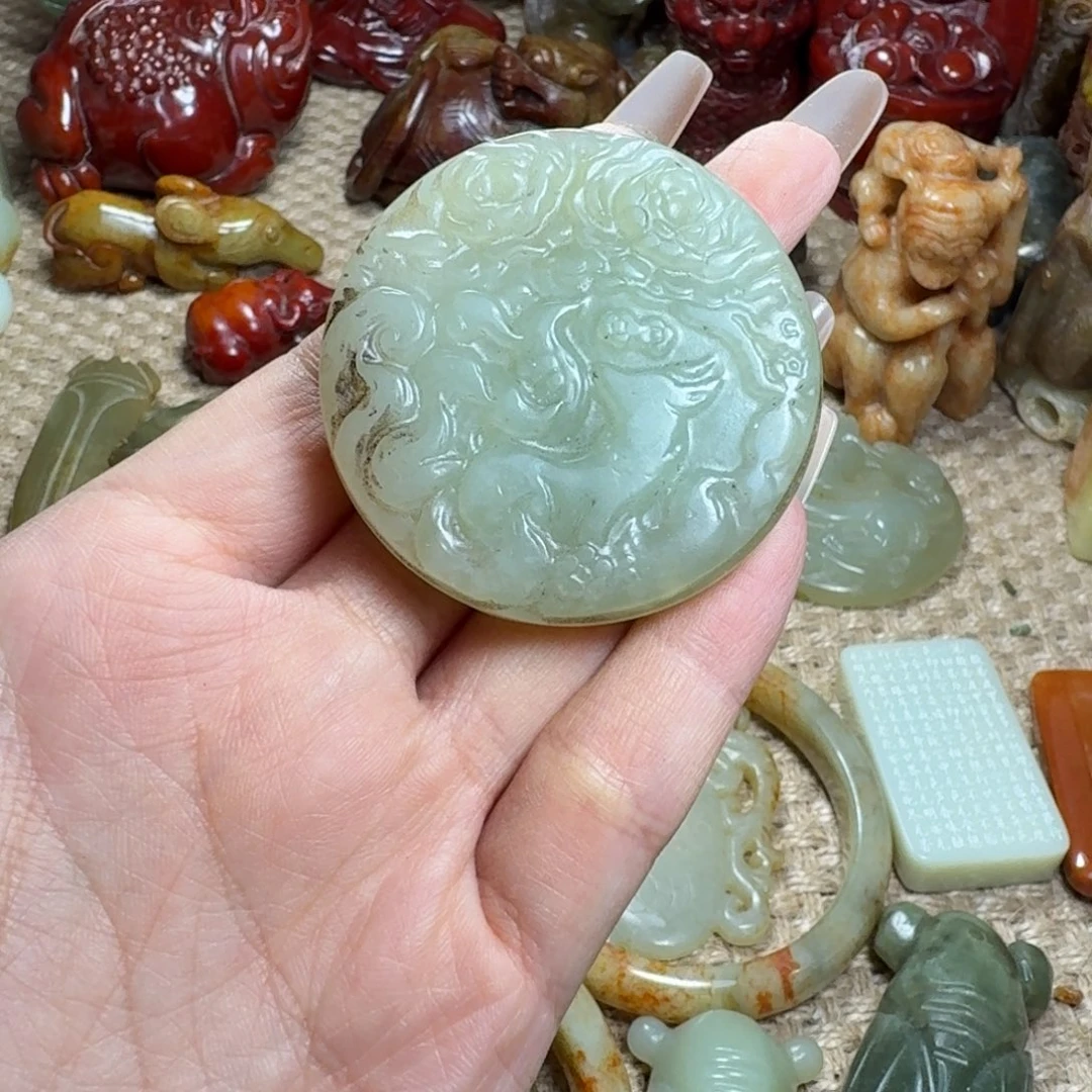 白玉菩提吊坠挂件