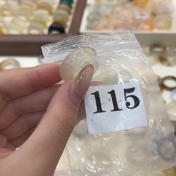 合金戒指玛瑙/玉髓115港15