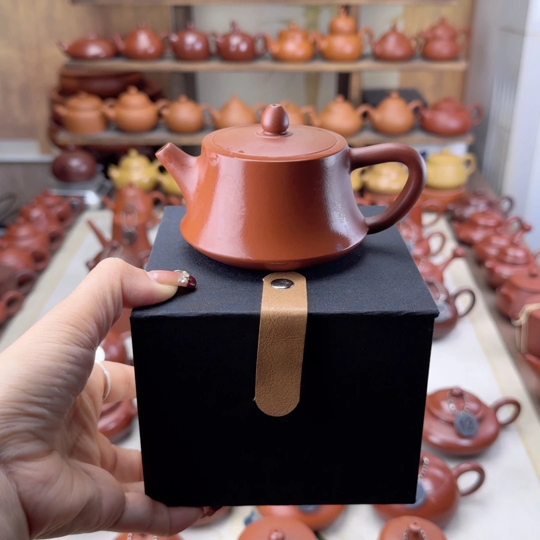 紫砂茶壶δ175c三角把住础