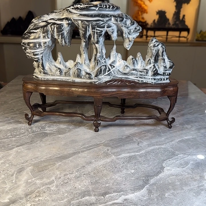 O***n奇石茶宠鱼缸文房摆件