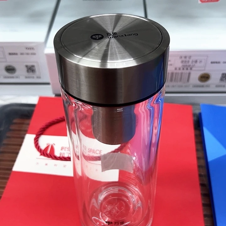 ｖ304双层玻璃杯410毫升+杯套